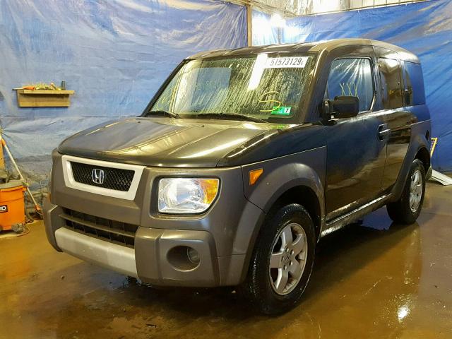 5J6YH285X4L023971 - 2004 HONDA ELEMENT EX BLACK photo 2