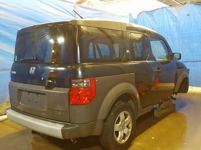 5J6YH285X4L023971 - 2004 HONDA ELEMENT EX BLACK photo 4