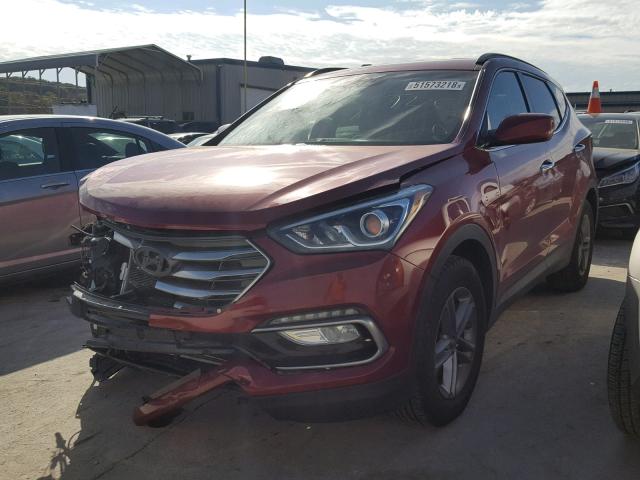 5XYZU3LB6HG416067 - 2017 HYUNDAI SANTA FE S RED photo 2