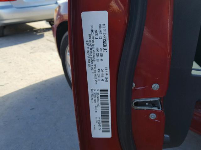 1B3HB48AX9D172691 - 2009 DODGE CALIBER SX RED photo 10