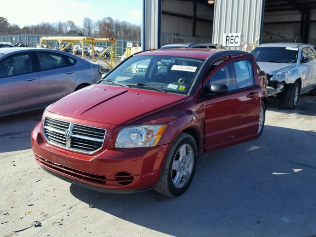 1B3HB48AX9D172691 - 2009 DODGE CALIBER SX RED photo 2