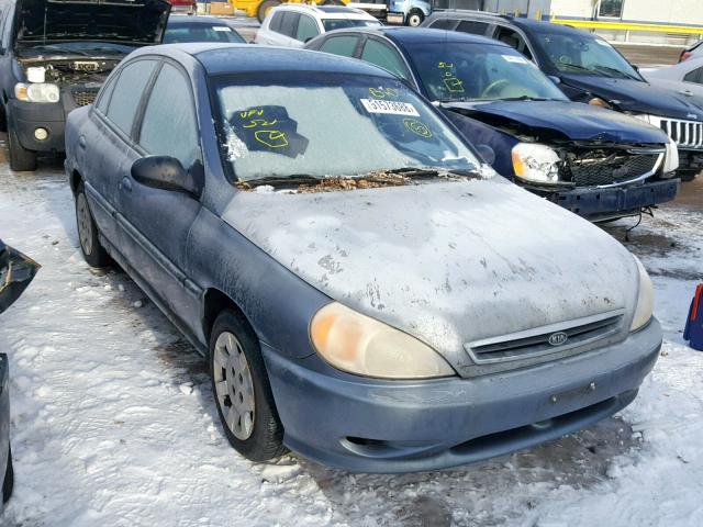 KNADC123226130722 - 2002 KIA RIO SILVER photo 1