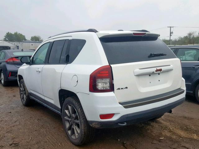 1C4NJDBBXGD674877 - 2016 JEEP COMPASS SP WHITE photo 3