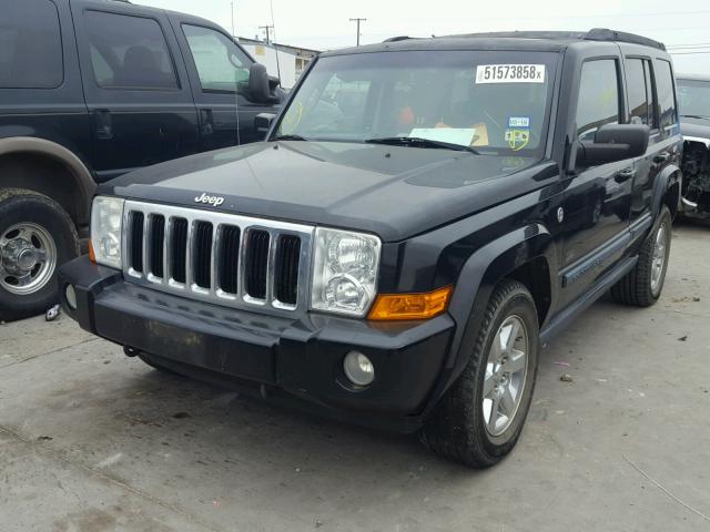 1J8HG48P07C54232 - 2007 JEEP COMMANDER BLACK photo 2