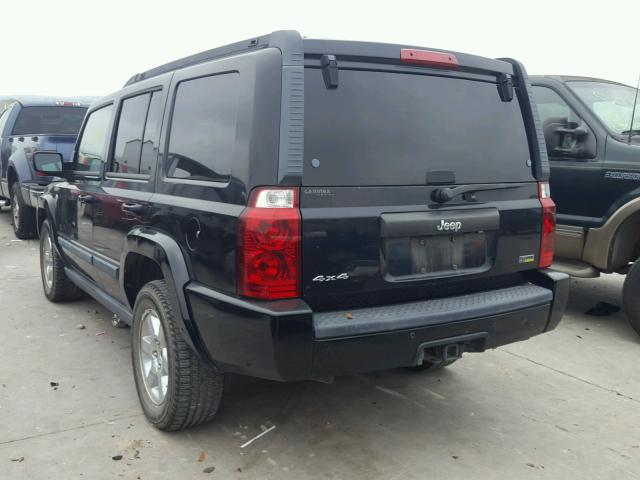 1J8HG48P07C54232 - 2007 JEEP COMMANDER BLACK photo 3