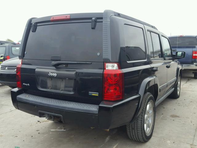 1J8HG48P07C54232 - 2007 JEEP COMMANDER BLACK photo 4