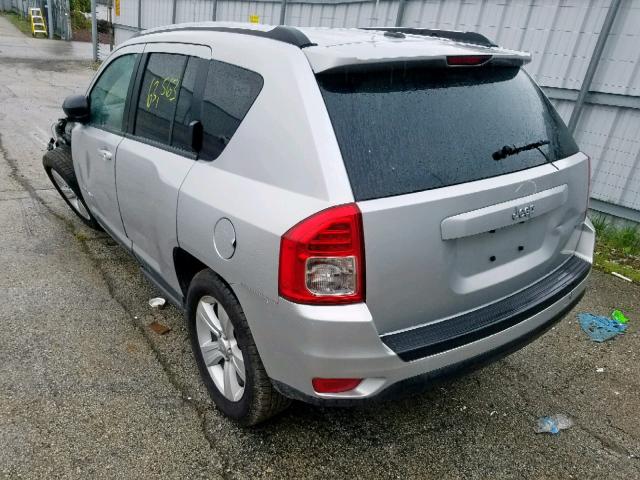 1C4NJCEA3CD651755 - 2012 JEEP COMPASS LA SILVER photo 3