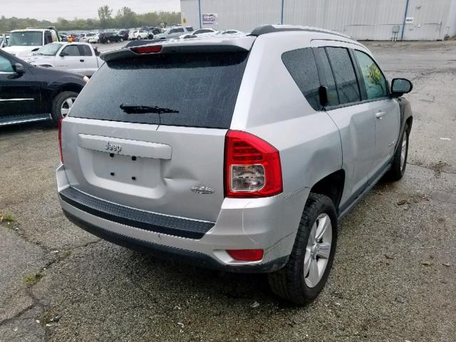 1C4NJCEA3CD651755 - 2012 JEEP COMPASS LA SILVER photo 4