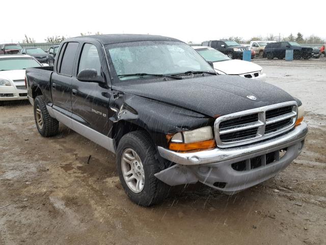 1B7GL2AX51S221550 - 2001 DODGE DAKOTA QUA BLACK photo 1