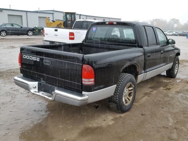 1B7GL2AX51S221550 - 2001 DODGE DAKOTA QUA BLACK photo 4