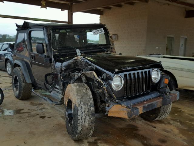 1J4FA49S04P793228 - 2004 JEEP WRANGLER / BLACK photo 1