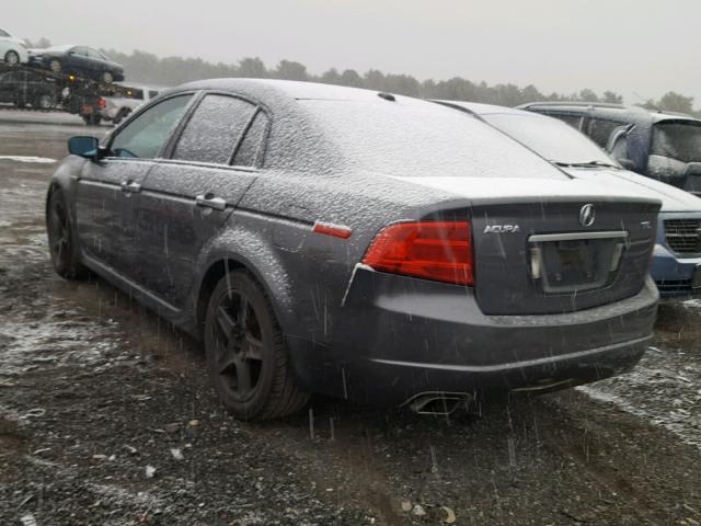 19UUA66234A013787 - 2004 ACURA TL GRAY photo 3