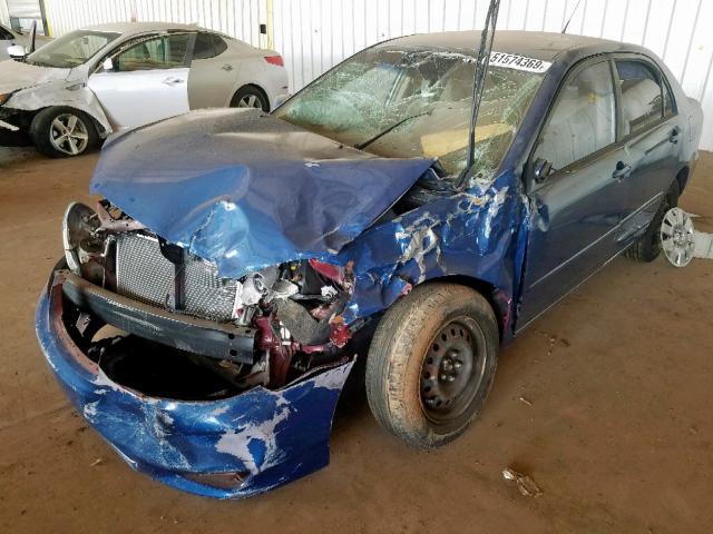 1NXBR32E34Z281746 - 2004 TOYOTA COROLLA SE BLUE photo 2