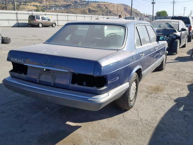 WDBCA35026A194993 - 1986 MERCEDES-BENZ 420 SEL BLUE photo 4