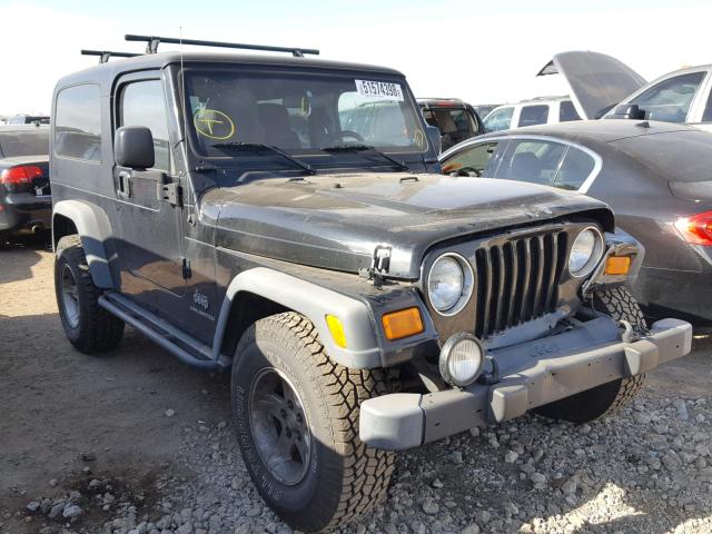 1J4FA49S54P774836 - 2004 JEEP WRANGLER / BLACK photo 1