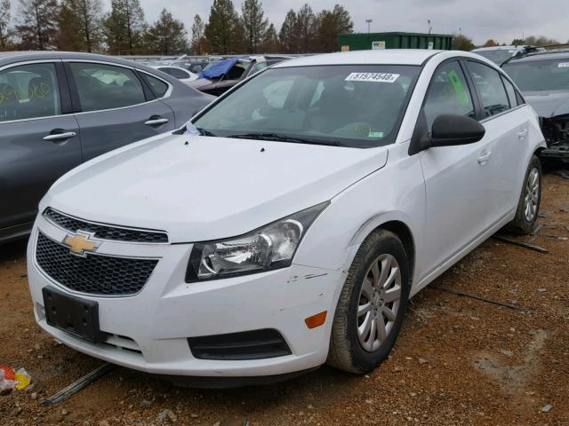 1G1PC5SH1B7115506 - 2011 CHEVROLET CRUZE LS WHITE photo 2