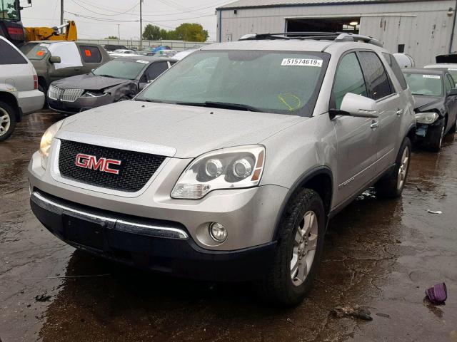 1GKER23738J252853 - 2008 GMC ACADIA SLT SILVER photo 2