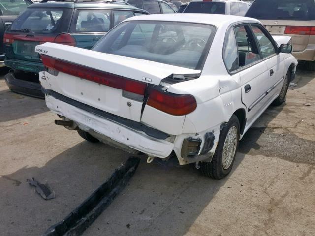 4S3BD4359V7209568 - 1997 SUBARU LEGACY L WHITE photo 4