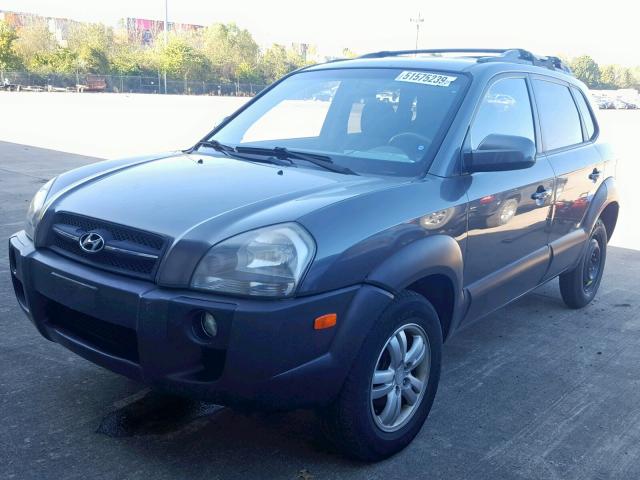 KM8JN72D87U520654 - 2007 HYUNDAI TUCSON SE GRAY photo 2