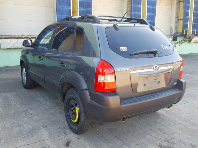 KM8JN72D87U520654 - 2007 HYUNDAI TUCSON SE GRAY photo 3