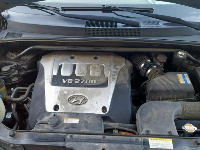 KM8JN72D87U520654 - 2007 HYUNDAI TUCSON SE GRAY photo 7