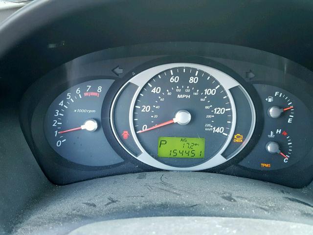 KM8JN72D87U520654 - 2007 HYUNDAI TUCSON SE GRAY photo 8