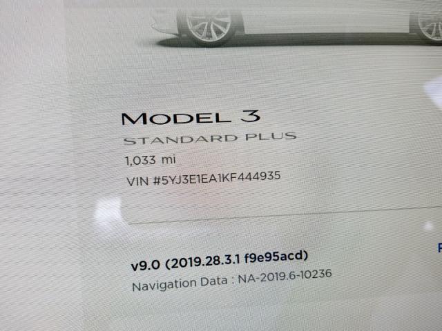 5YJ3E1EA1KF444935 - 2019 TESLA MODEL 3 WHITE photo 8