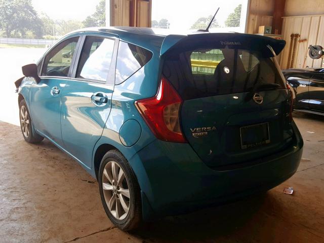 3N1CE2CP9GL393404 - 2016 NISSAN VERSA NOTE TURQUOISE photo 3