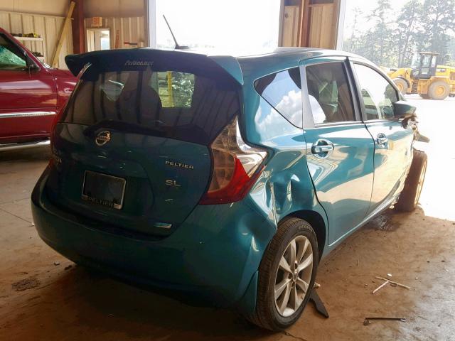 3N1CE2CP9GL393404 - 2016 NISSAN VERSA NOTE TURQUOISE photo 4