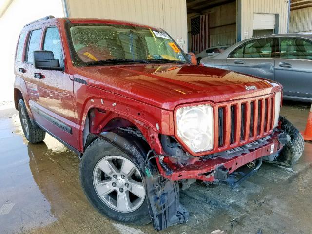 1J8GN28K49W540195 - 2009 JEEP LIBERTY SP RED photo 1