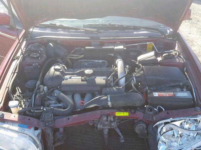 YV1VS27504F077171 - 2004 VOLVO S40 1.9T MAROON photo 7