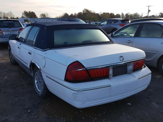 2MEFM74W71X693933 - 2001 MERCURY GRAND MARQ WHITE photo 3