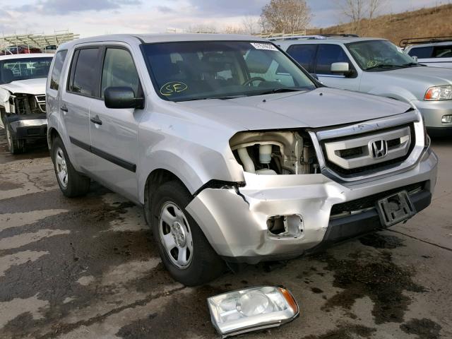 5FNYF48209B025929 - 2009 HONDA PILOT LX SILVER photo 1