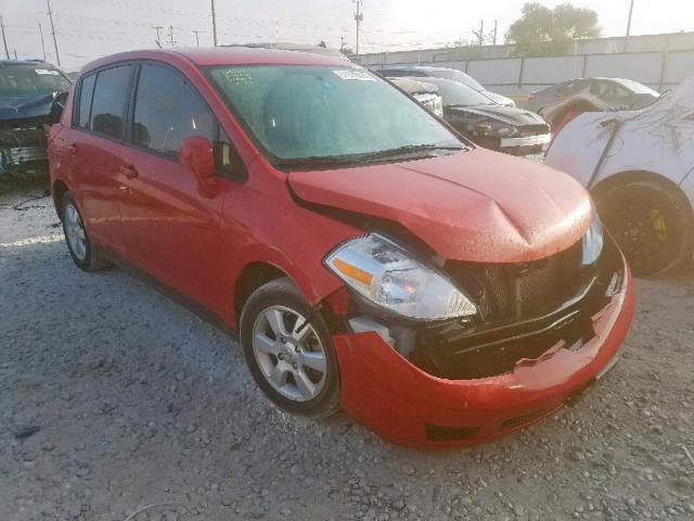 3N1BC1CP4CK279869 - 2012 NISSAN VERSA S RED photo 1