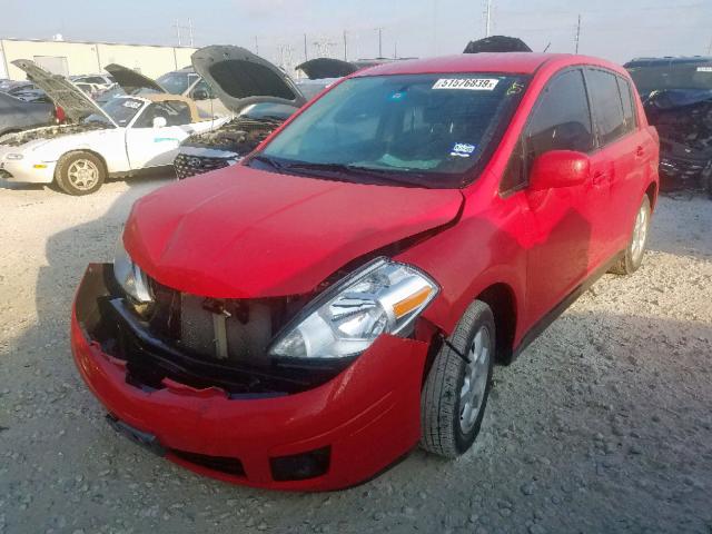 3N1BC1CP4CK279869 - 2012 NISSAN VERSA S RED photo 2