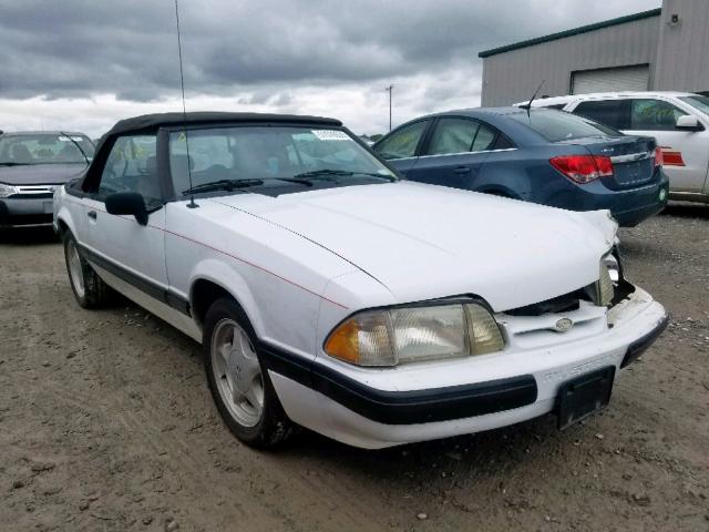 1FABP44A8KF199965 - 1989 FORD MUSTANG LX WHITE photo 1