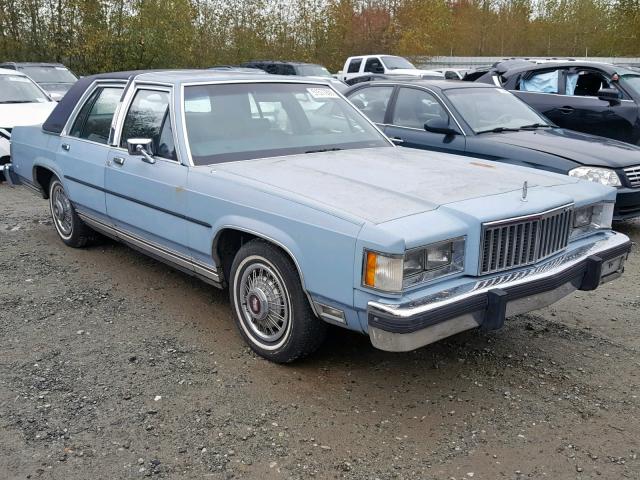 2MEBM75F8HX625860 - 1987 MERCURY GRAND MARQ BLUE photo 1