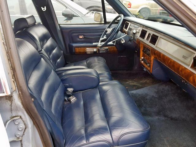 2MEBM75F8HX625860 - 1987 MERCURY GRAND MARQ BLUE photo 5