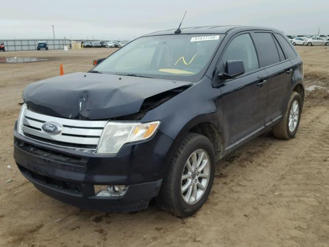 2FMDK3JC8ABA72565 - 2010 FORD EDGE SEL BLACK photo 2