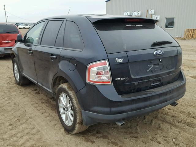 2FMDK3JC8ABA72565 - 2010 FORD EDGE SEL BLACK photo 3