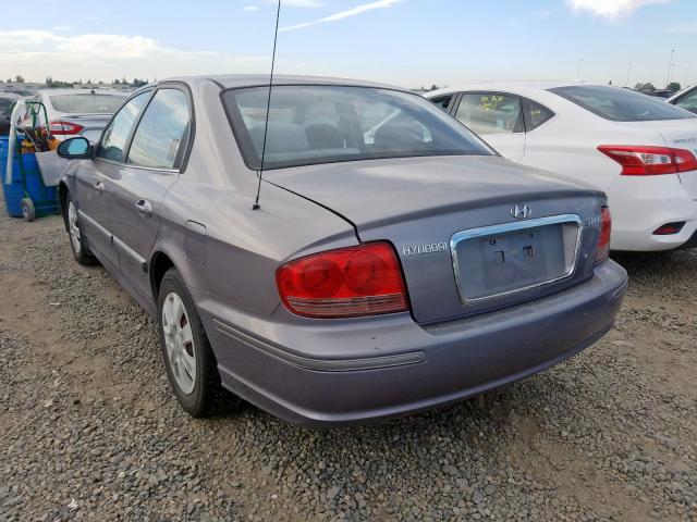 KMHWF25S65A191208 - 2005 HYUNDAI SONATA GL GRAY photo 3