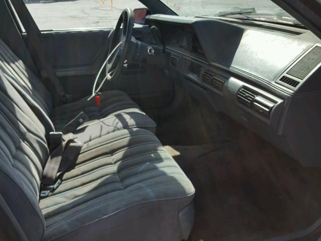 1G3AL54N5N6388166 - 1992 OLDSMOBILE CUTLASS CI მუქწითელი ფოტო 5