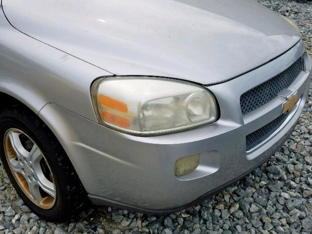 1GNDV33L76D168527 - 2006 CHEVROLET UPLANDER L SILVER photo 9