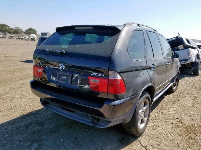 5UXFA53513LV80257 - 2003 BMW X5 3.0I BLACK photo 4