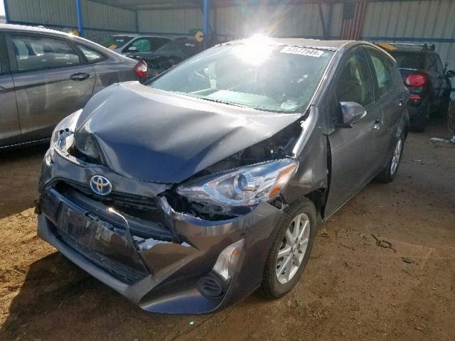 JTDKDTB30F1586448 - 2015 TOYOTA PRIUS C GRAY photo 2