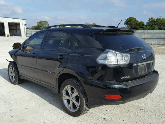 JTJHW31U272011355 - 2007 LEXUS RX 400H BLACK photo 3