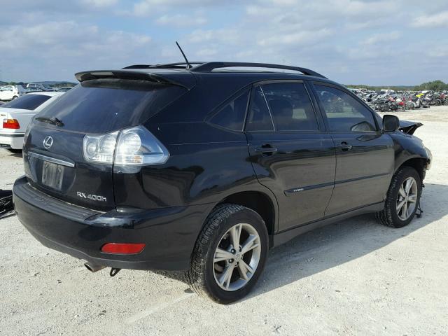 JTJHW31U272011355 - 2007 LEXUS RX 400H BLACK photo 4