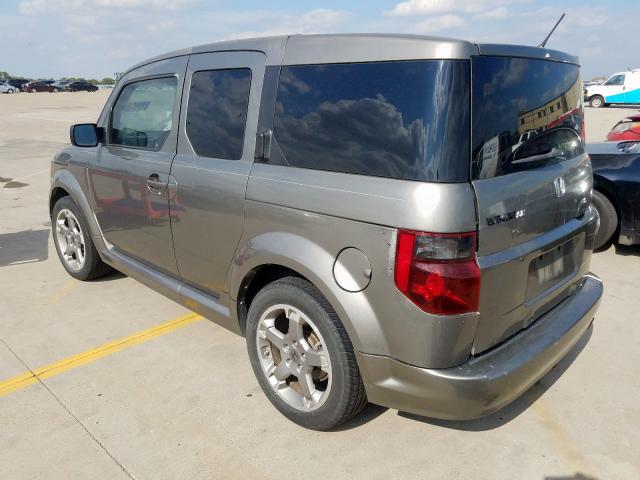 5J6YH18907L009255 - 2007 HONDA ELEMENT SC GRAY photo 3