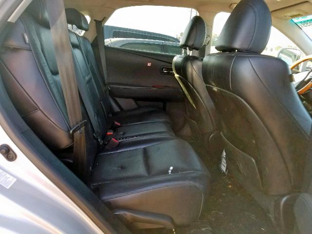 2T2BK1BA0AC052892 - 2010 LEXUS RX 350 SILVER photo 6