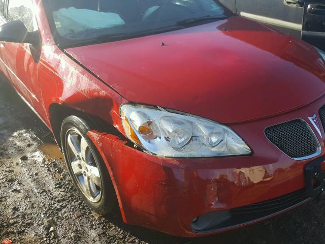 1G2ZH578364117229 - 2006 PONTIAC G6 GT RED photo 9